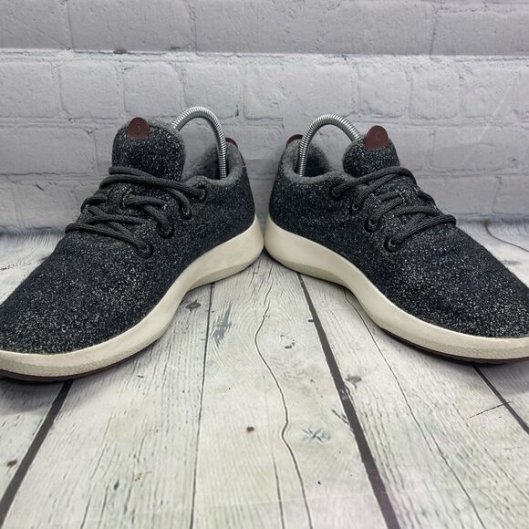 Allbirds Sneakers Men's Size 10 Tree Dashers Dark Grey Wool Runner Casual Shoes - Picture 5 of 14